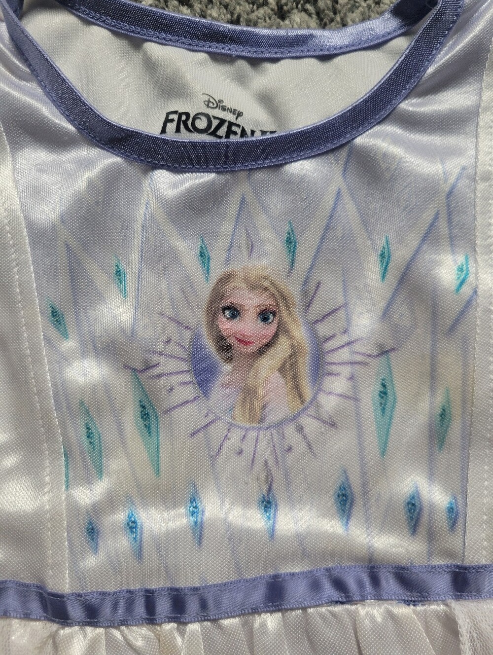 Disney Frozen II Elsa Purple and White Princess Nightgown Dress Size 4T - Picture 2 of 6
